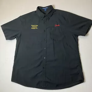 Chicago South Side Control Supply camicia con bottoni uomo L uniforme da lavoro nera - Foto 1 di 9