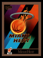 Miami Heat   Team Card 1990 SkyBox #341  Miami Heat Centered Mint
