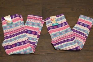 Twins Set Toddler Girls Clothing Size 4T Garanimals Fleece Lined Snowflake Pants - Picture 1 of 1