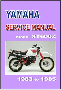 YAMAHA Workshop Manual XT600 Tenere XT600Z 1983 1984 & 1985 Service & Repair - Picture 1 of 5