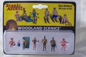 Sun Bathers Woodland Scenics A1853 HO Scale Figures - Picture 1 of 4