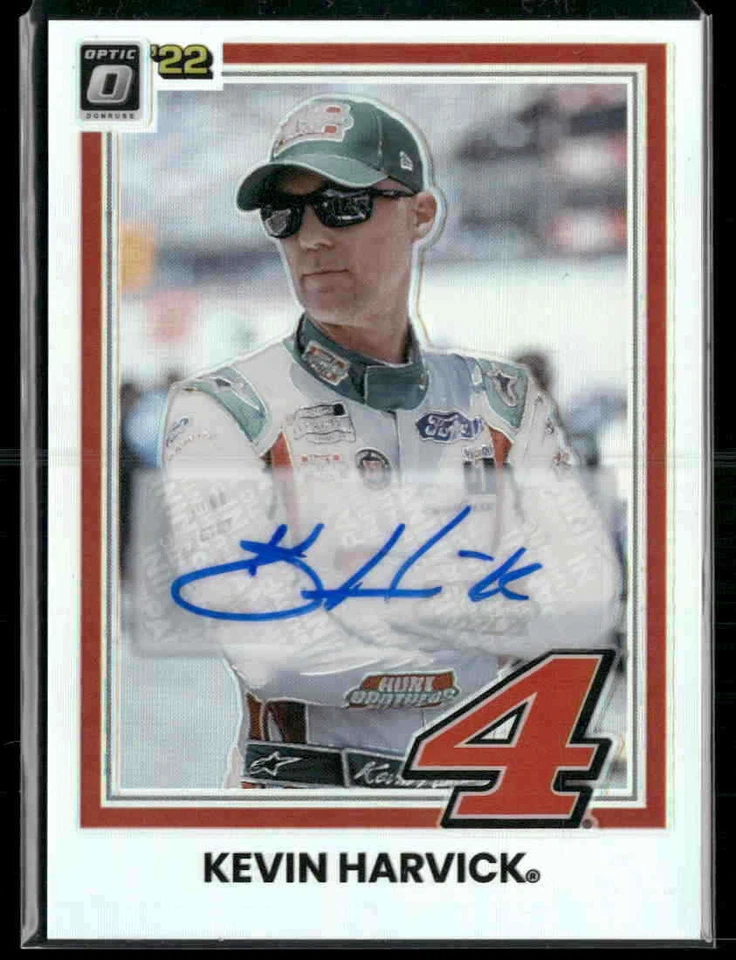 2022 Donruss #78 Kevin Harvick Optic Signatures Holo #/31 - Image 1 of 2