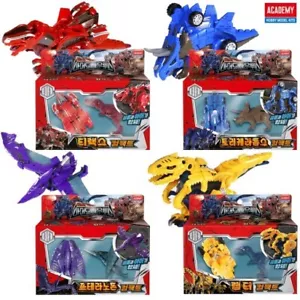 Armored Saurus T.REX PTERANODON TRICERATOPS RAPTOR Compact Dinosaur Figures Set - Picture 1 of 6