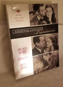 ESSENTIAL CLASSICS ROMANCE GONE WITH THE WIND CASABLANCA DOCTOR ZHIVAGO DVD SET - Picture 1 of 2