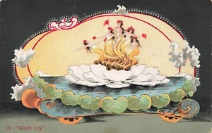 Postal flotante de lirio gigante LP67 Sacerdotes of Pallas Parade 1909 - Imagen 1 de 2