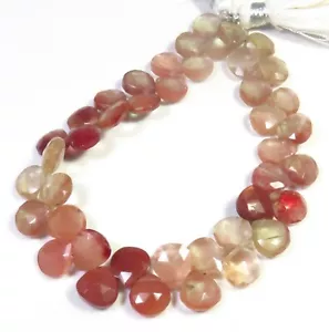 Andesine Labradorite Cuore Gemme Naturali Perline Sfaccettate 8-9mm Filo 8" LC-1321 - Foto 1 di 15