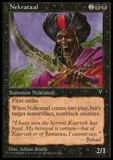 Magic the Gathering MTG Nekrataal (66) Visions   NM