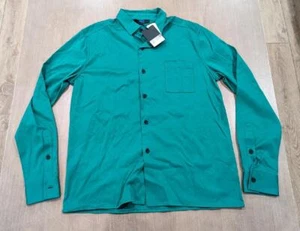 $1395 Mens KITON Slim Fit Cotton LS Button Up Sport Shirt Green Large - Picture 1 of 6