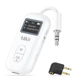 1Mii SafeFly Pro Récepteur Émetteur Bluetooth 5.3, Adaptateur Audio Sans Fil avec Sc - Photo 1/1