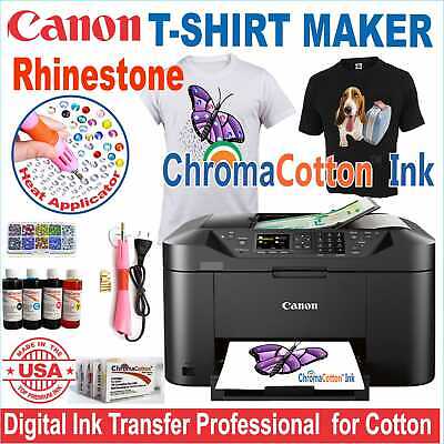 Canon  Printer Machine Heat Transfer Ink X Cotton T-shirt + Rhinestone Start • 529$
