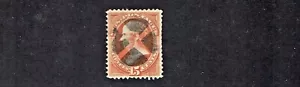 1873 U.S.CLASSIC 15c Yel Org WEBSTER Cont.BanknoteSecret Mark Sc#162 X Cork ^ - Picture 1 of 1