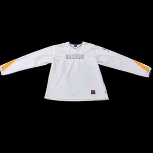 Camiseta de calentamiento vintage Nike NBA Los Angeles Lakers para hombre talla XL (ALPHA PROJECT) RARO - Imagen 1 de 14