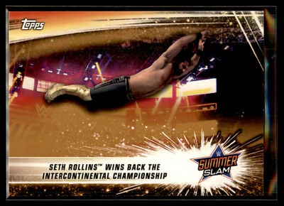 2019 Topps WWE SummerSlam Wrestling BRONZE #93 Seth Rollins Wins Back the - Image 1 of 2