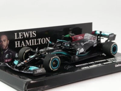 Minichamps Mercedes W12 #44 Lewis Hamilton winner Brazilian 2021 1/43 410212044 - Immagine 1 di 3