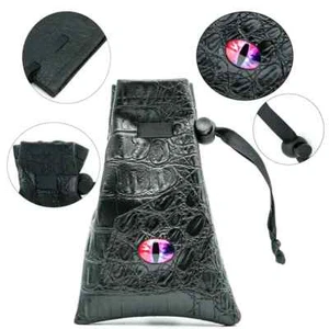 Pink Eye PU Leather Dice Bag with Seven Starry RPG Dice D&D Dungeons Dragons - Picture 1 of 2