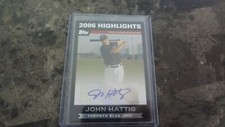 2006 topps highlights #ha-jh john hattig autographed baseball card