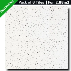 Techo suspendido oficina fino ND fisurado 595x595 mm 600x600 caja completa de 10 azulejos - Imagen 1 de 3