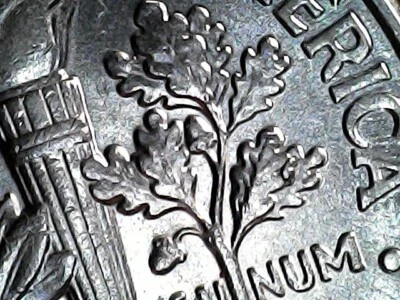 2016 P Roosevelt Dime Die Chips - Image 1 of 3