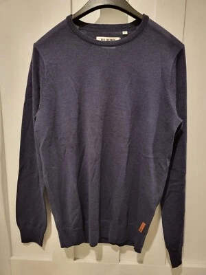 NEW w/Tags Ben Sherman Mens Merino Navy Crew Neck Size Small MSRP $120.00 - Image 1 of 3