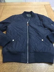Piazza Italia men's navy blue puffer / bomber jacket - size L - Picture 1 of 9