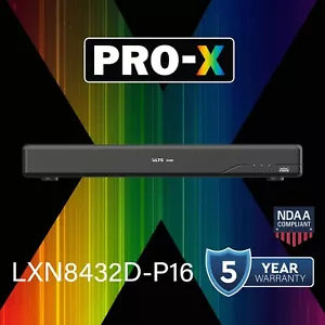 LXN8432D-P16 Pro-X 32CH IP Up to 16MP Human & Vehicle Detection 16 PoE NDAA NVR - Picture 1 of 7