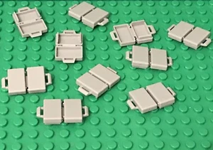 Lego 10 Pieces Light Bluish Gray Briefcase / City Mini Figures Suitcases Utensil - Picture 1 of 1