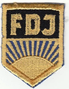 original DDR FDJ  Freie Deutsche Jugend Ärmelaufnäher fur Bluse unbenutzt - Picture 1 of 1