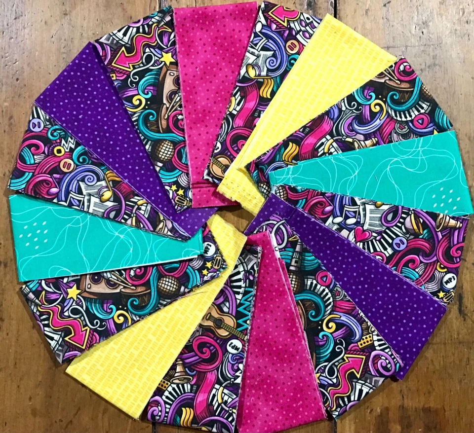 Jazzy Music Jelly Roll Fabric Quilting Fabric 16 strips (2.5 x 44 inch) #39c - image 1 of 1