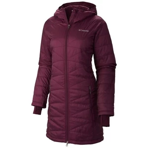 Columbia Mujer’s Mighty Lite Chaqueta Larga de Invierno Omni Heat Mediana Púrpura - Imagen 1 de 14