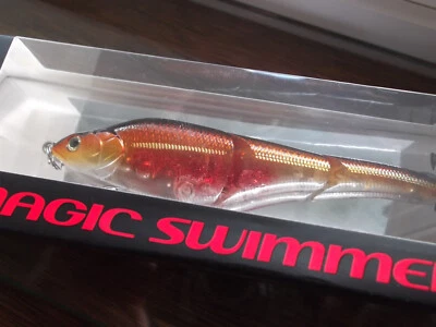 Isca de natação Sebile Magic Swimmer 125 SK afundamento lento 5 polegadas 5" 3/4 oz. Forro âmbar - Imagem 1 de 4