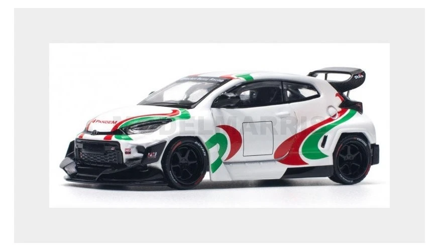 POP-RACE-LIMITED PR640136 TOYOTA - YARIS GR PANDEM 2022 - WHITE GREEN RED - 1/64