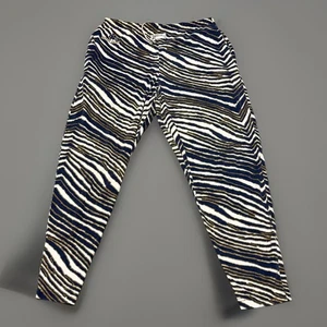 Vintage 90s Zubaz Pants Medium Notre Dame Striped Baggy All Over Print Jogger Pants - Bild 1 von 8