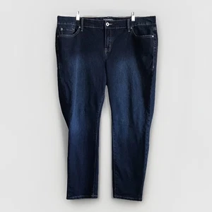 TORRID Jeans Size 18S Blue Boyfriend Straight Vintage Stretch Mid-Rise Crop Jean - Picture 1 of 6