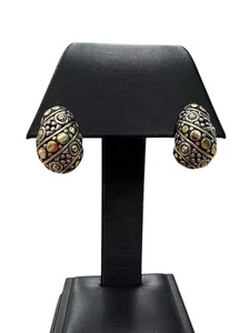 John Hardy Naga Legend Unisex Earring in 18K Yellow Gold and Sterling Silver - Picture 1 of 4