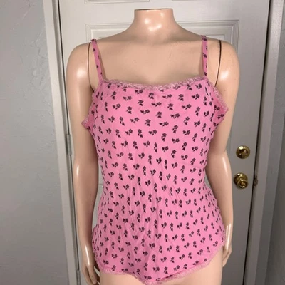 Vintage Y2K Gap Silk Tank top Shirt L Floral Lace Blouse Career Casual XX22 - Image 1 of 4