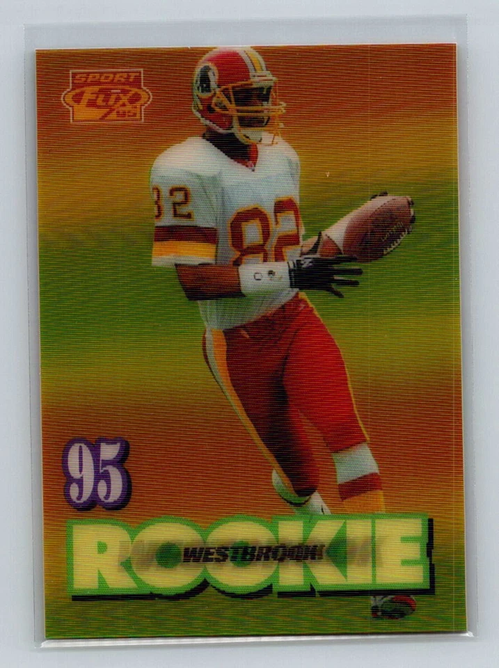 Michael Westbrook 1995 Sportflix #121 RC Washington Redskins - Image 1 of 2