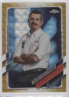 2021 Topps Chrome Formula 1 F1 Crew Gold Wave Refractor /50 Guenther Steiner #92 - Image 1 of 2