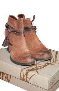 Boc By Born Amber Ankle Bootie Women’s Sz 8 Dark Brown Tobacco Suede - Picture 1 of 5