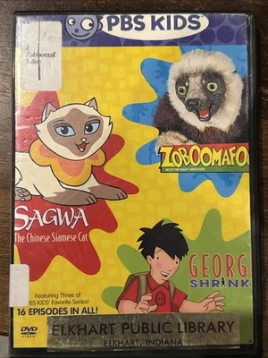 Rare PBS Kids Pack (Zoboomafoo / Sagwa, The Chinese Siamese Cat / George Shrink Foto 1 de 4