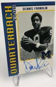 TK Legacy DENNIS FRANKLIN AUTO Card QUARTERBACK COLLECTION #/300 Signed MICHIGAN - Picture 1 of 8