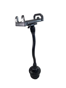 Macally Car Cup Holder Phone Mount Adjustable Long Arm Universal Fit Cradle Hold - Picture 1 of 12