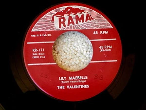 VALENTINES~LILY MAEBELLE~VG++~RAMA~FALLING FOR YOU~KILLER TWO SIDER~ DOO WOP 45 - Picture 1 of 1
