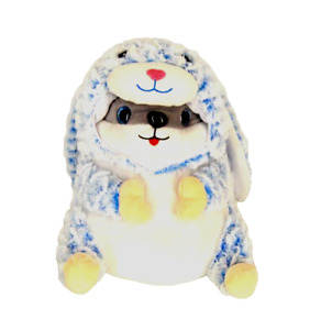 Nanco Belly Buddies Gray Hamster Blue Bunny Costume Big Eyes Plush Toy PF-DHR30