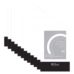 (Set of 12) A4 Glass Clip Frames Frameless Photo Certificate Home Office Décor - Picture 1 of 9