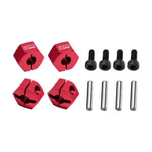 GPM Aluminum Front & Rear Clamp Type Wheel Hub 12mm Red for 1/16 Mini Maxx - Picture 1 of 2