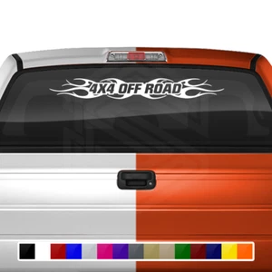 #108 4X4 OFF ROAD Windshield Decal Sticker Window Vinyl Banner Tribal Truck SUV - Picture 1 of 6