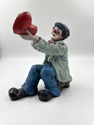 Gilde Clown Herz in der Hand  Liebe ca 16 cm hoch - Bild 1 von 3