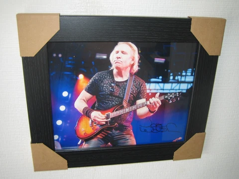 Joe Walsh ; Hand Signed Photograph (8x10) Framed + CoA Cover