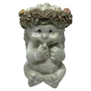 Mini Estatuilla de Cerámica De Colección Dreamsicles Querubín Ángel Sentado 1" de Alto - Imagen 1 de 5