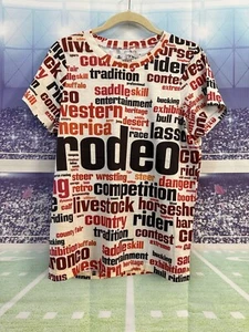 Montana West Rodeo Cowboy Saddle Country Horse Livestock S Shirt All Over Print - Picture 1 of 7